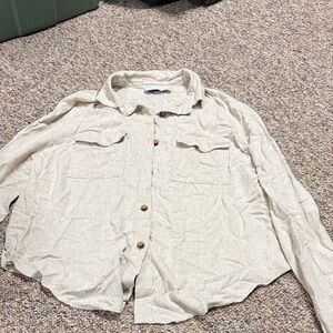 ASOS Cream Button Down Shirt